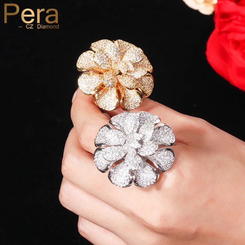 big flower diamond ring