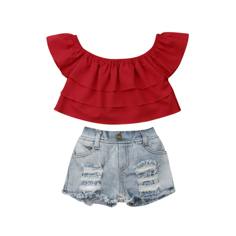 New Summer Toddler Kid Baby Girl Ruffle 