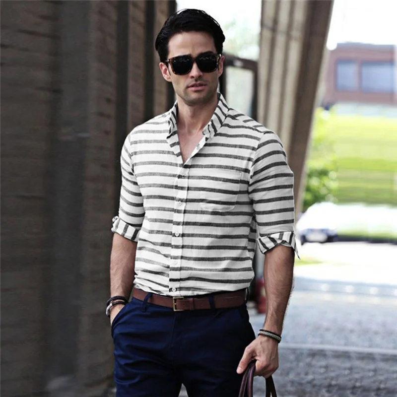 mens shirts with vertical stripes