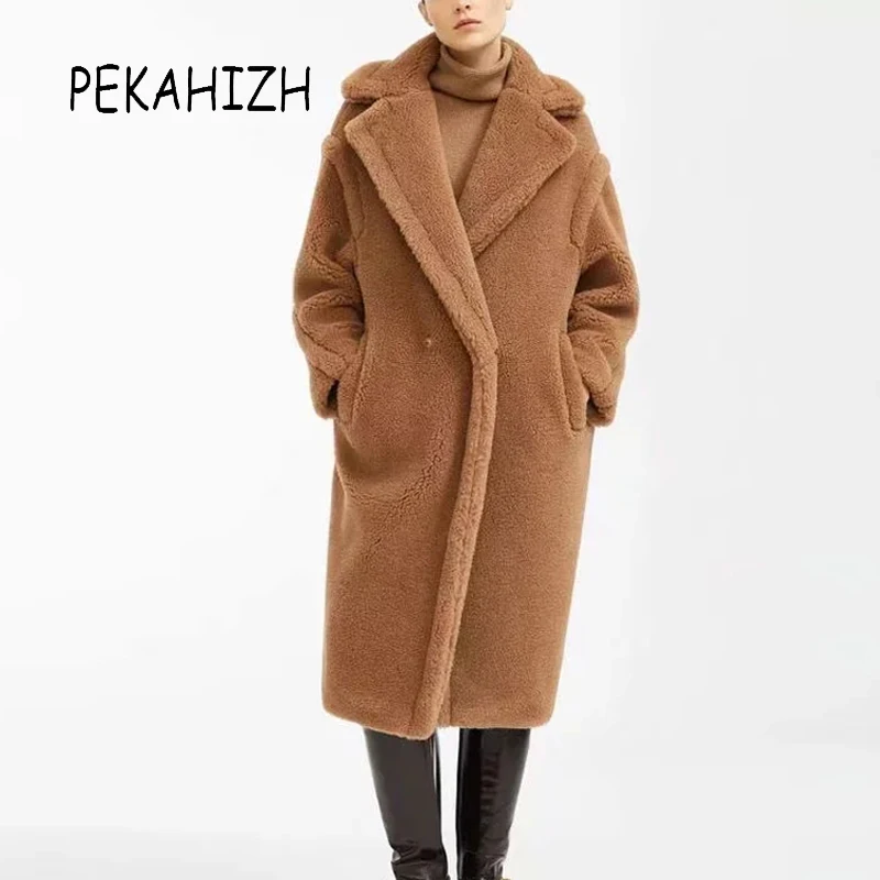 womens brown teddy bear coat