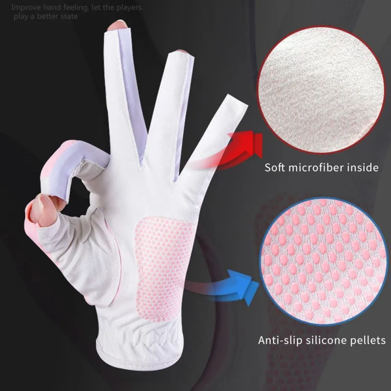 fingerless golf gloves for women