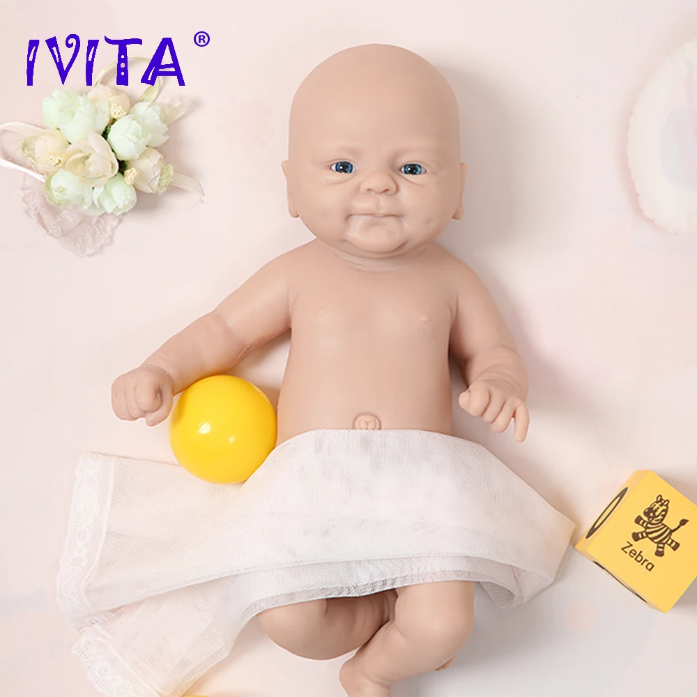 14inch Full Body Silicone Bebe Reborn Boy“Isaac” Doll GirlCoco Soft Dolls  Lifelike Baby DIY Blank Toys