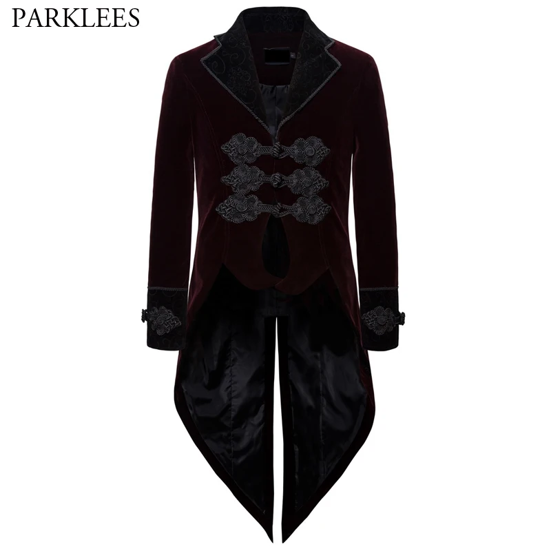 Retro Palace men Long Jacket Gothic 