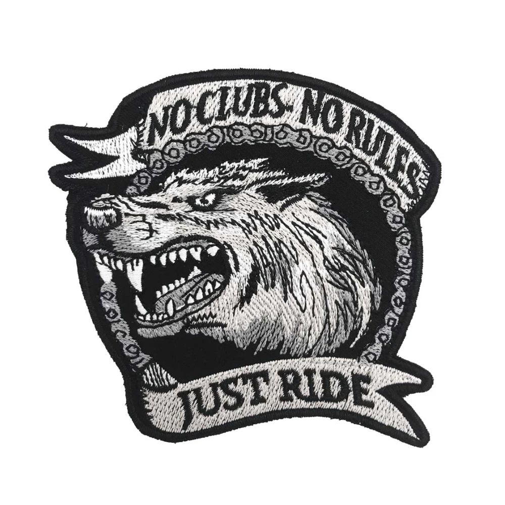 No club no rules patches lone wolf just 