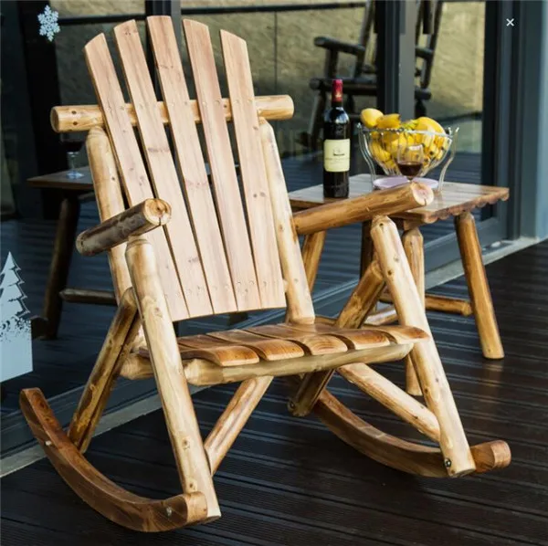 rocking chair wooden outdoor