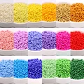 2mm 3mm 4mm Uniform Glass Seedbeads 11/0 8/0 6/0 Wear Resistant Opaque Round Spacer Beads For DIY Jewelry Making Sewing Material preview-1