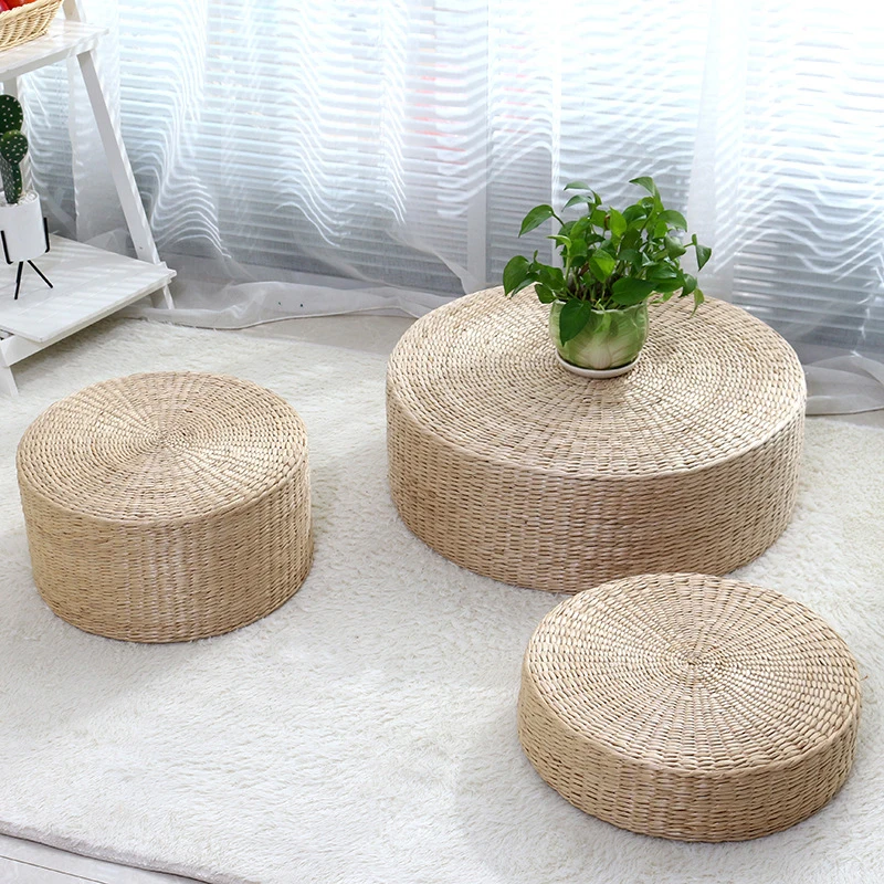 rattan floor seat