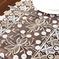 Table Runner Embroidered Lace Creative Luxury Wedding Party Decorative Trim White Color Polyester Table Runners Home Decor preview-3