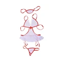 Women's Sexy Lingerie Erotic Dress Cosplay Nurse Babydoll Erotic Teddy Bear Transparent Erotic Lingerie Striptease Costume preview-3