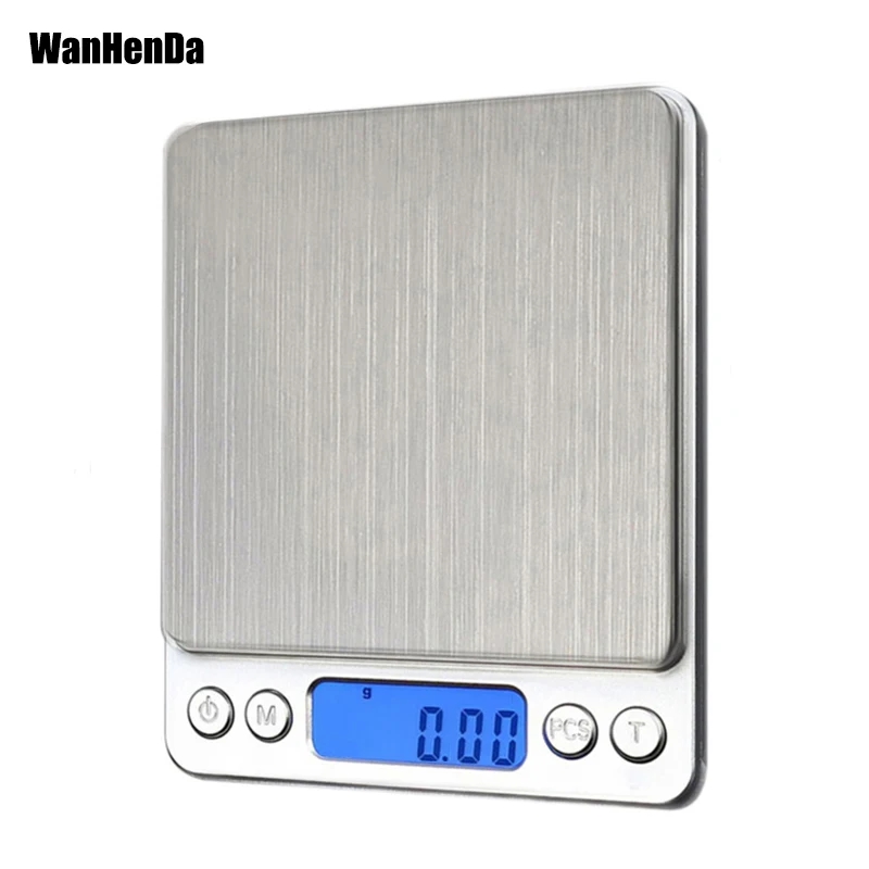 Digital Kitchen Scale With Case Pocket 500/0.01g 3000g/0.1g LCD Display Portable Mini Baking Jewelry Powder Grams Weight Balanc