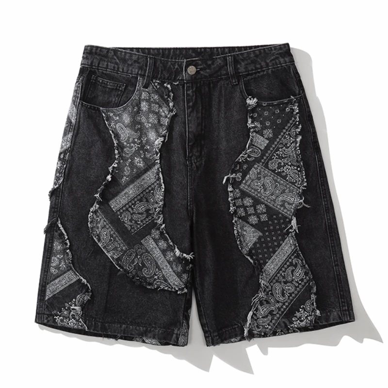 Fashion Patchwork Paisley Hip Hop 
