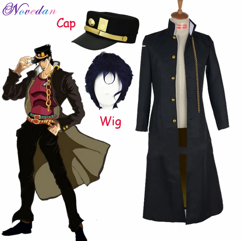 Military Jacket Coat JoJo Hat Cap+Badge 