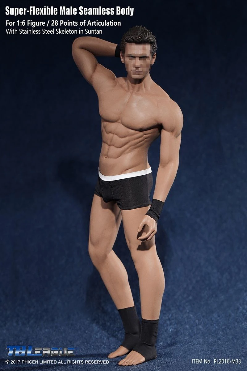 TBLeague PH 1/6 Action Figure Body M30/31/32/33/34/35/36 Stainless Skeleton  Super Flexible Seamless Male Suntan figure body - AliExpress
