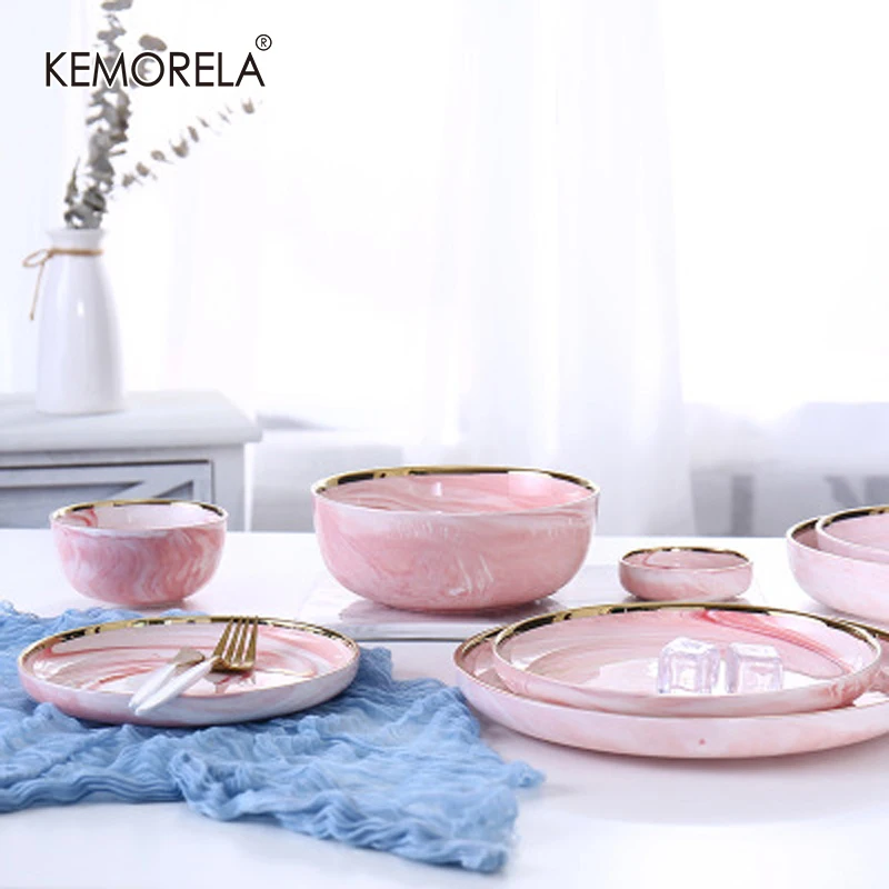 ceramic pink bowl