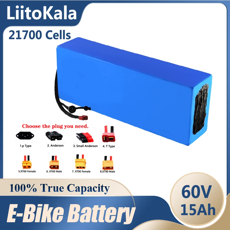 Купить Велоспорт | LiitoKala 60V ebike battery 60V 15Ah 21700 16S3P ...