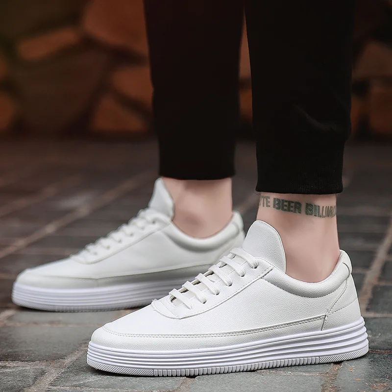 2021 Men Sneakers Soft Leather Casual 