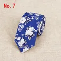 Classic Men's Flower Ties Handmade Cotton Tie For Men 6CM Narrow Floral Neckties Gift Wedding Party Casual Gravatas Paisley Tie preview-2