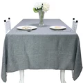 Table Cloth Rectangular/Round Tablecloths Solid Color Decorative Imitation Linen Table Cover Wedding Banquet Dinner Home Textile preview-2