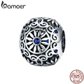 BAMOER Original Beads Fit  Charm Bracelet 925 Sterling Silver Intricate Lattice Openwork Ball With Clear CZ DIY Jewelry SCC1119 preview-1