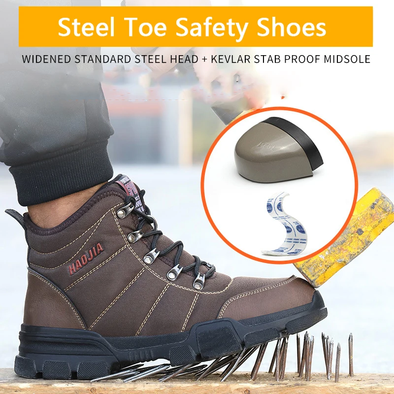 shoes men boots work safety industrial construction boots