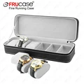 FRUCASE Black Watch Box 6/12 Grids PU Leather Watch Case Watch Storage Box for Quartz Watcches Jewelry Boxes Display Best Gift preview-5