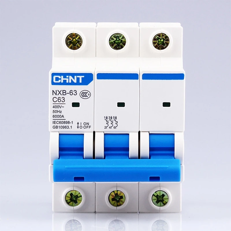 CHINT AC230/400V NXBLE-63 3P+N residual current device C 40 50 63A  Electromagnetic release type C overload circuit breaker