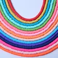 350Pcs/Lot 4/6MM 39 Colors Flat Round Clay Beads Loose kralen Spacer Bead For Jewelry Making Needlework DIY Bracelets Necklace preview-4