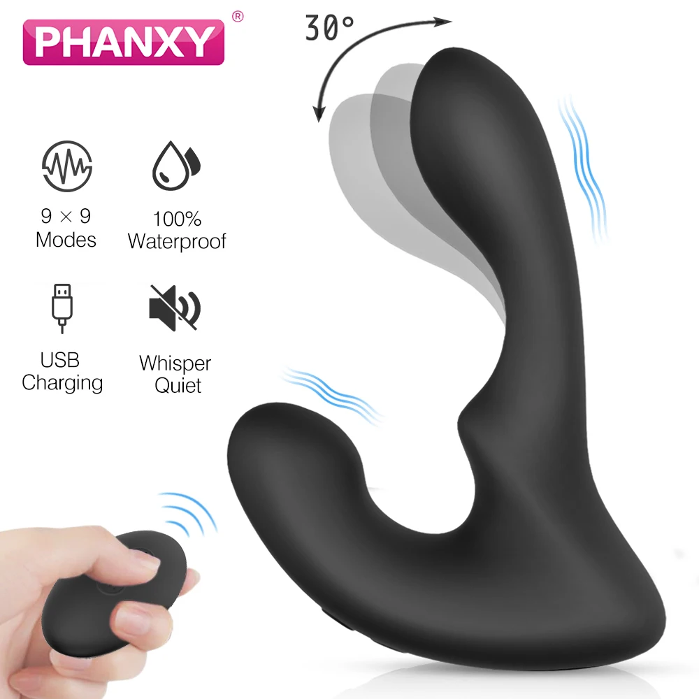 Купить Секс товары | PHANXY Remote Control Male Prostate Massager Vibrator  For Men Tail Anal Plug Sex Toys Silicone Butt Plug Sex Toy For Gay Couples