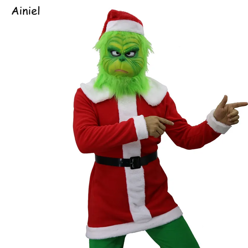 widower Fold lottery Αγορά Κοστούμια & αξεσουάρ | Grinch Mask Cosplay Costumes Santa Claus Elk  Helmet How Grinch Stole Christmas Xmas Props with Green Hair for Men Kids  Adult
