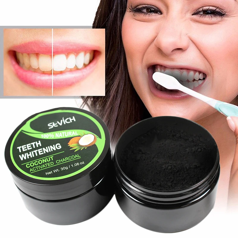 white charcoal teeth whitening