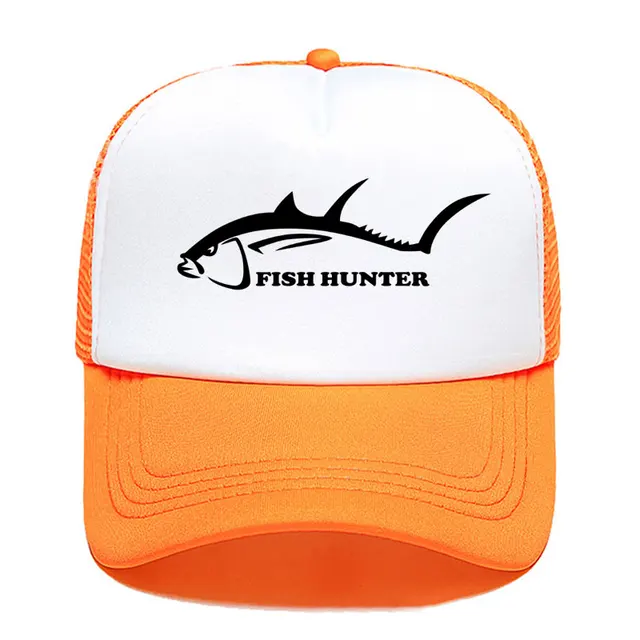 New Fish Hunter Baseball Cap Print 