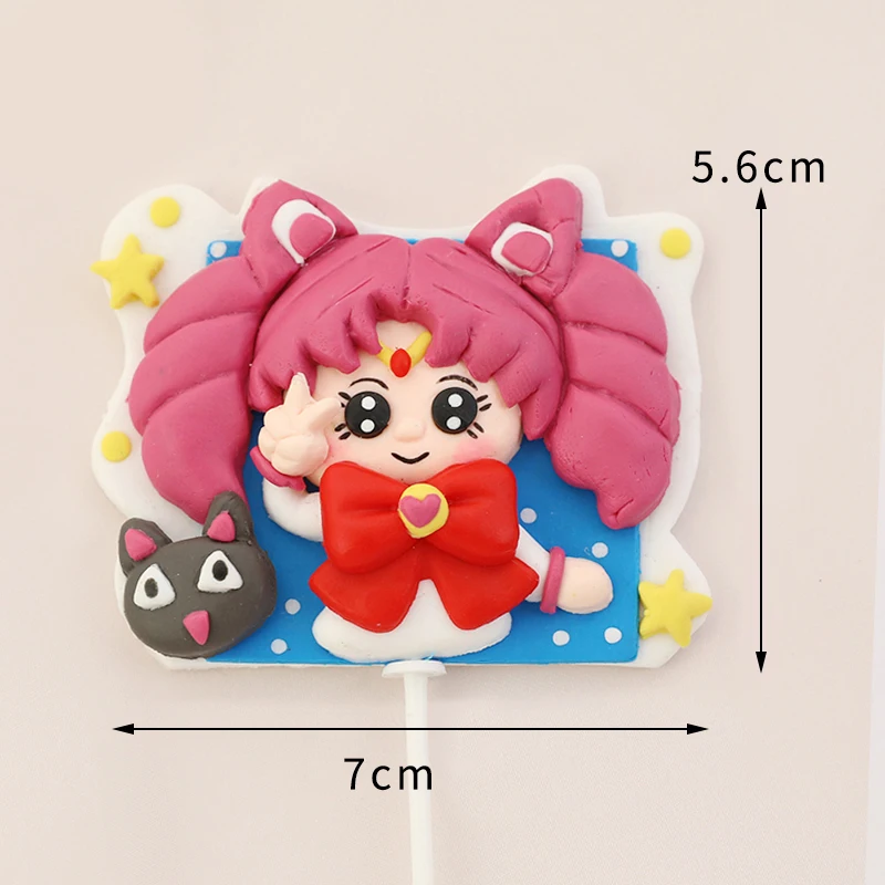 Anime Cute Girl Sailor PVC Action Figure Wing Girl Cake Topper for Cake  Decoration Supplie Cake Decoration Model Toy Doll - AliExpress