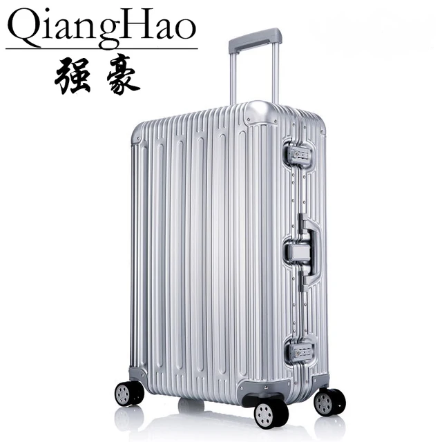 aluminum travel luggage