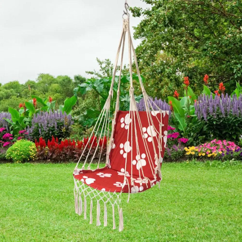 garden hanging rope seat