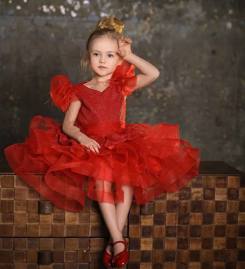 Custom Girl's Dress Princess Gown Tulle 