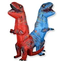 T Rex Velociraptor Inflatable Costume Mascot Cosplay Tirano Saurio Rex Dino Halloween For Women Men Kid Cosplay Funny Suit preview-3