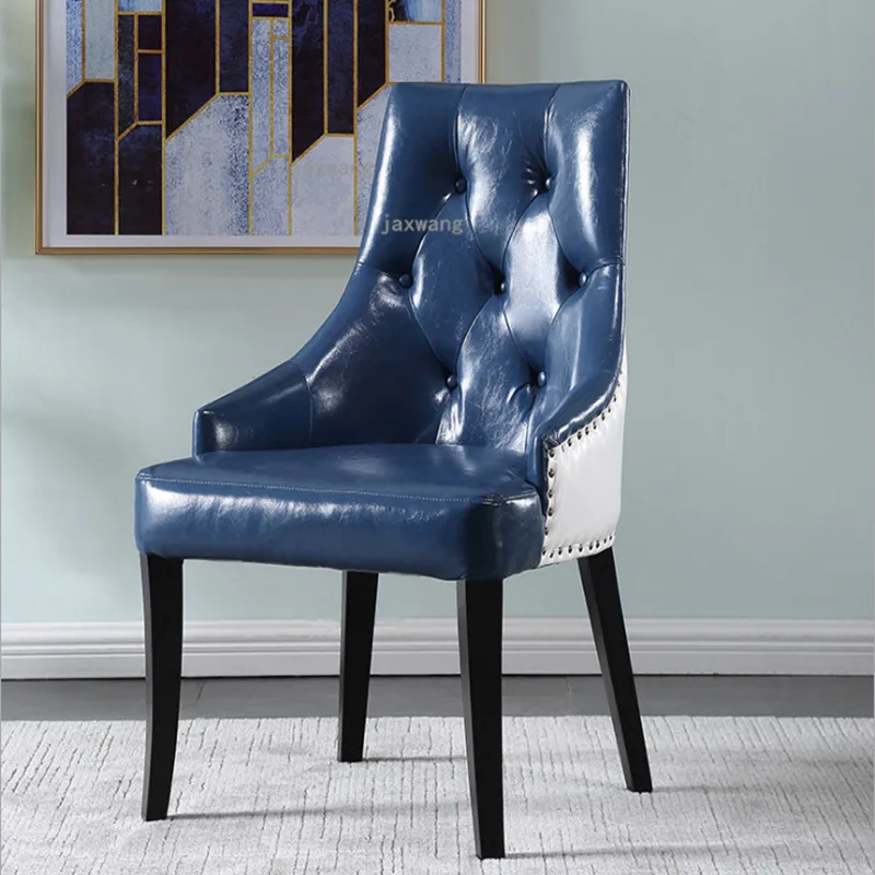 real leather dining chairs