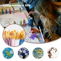 10 Pc Paint Brushes Watercolor Brush Set Art Glass Paintbrushes Black Handle Watercolor Acrylic Oil Brush Painting Art Supplies preview-5