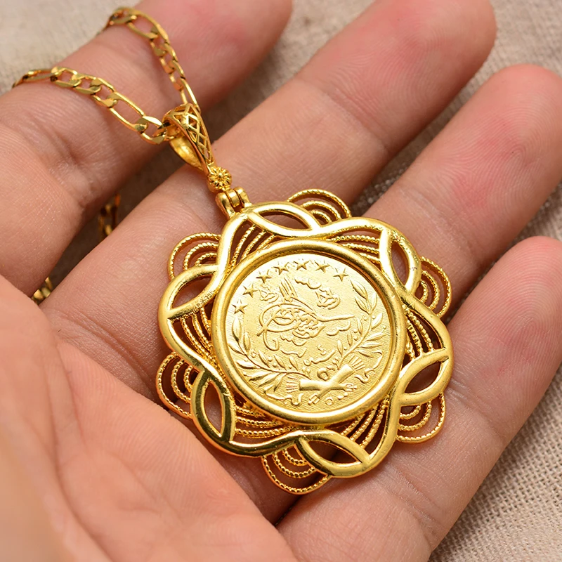 Buy Kerala Necklace Design Ruby Stone Lakshmi Coin Mala Online