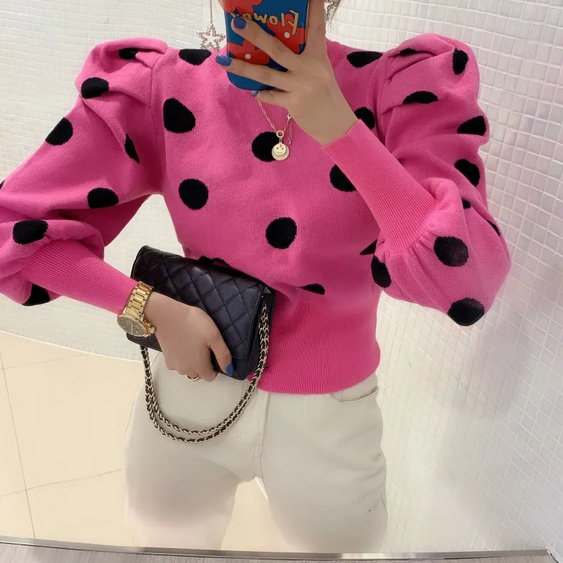 Korean Puff Sleeve Women Pullover 