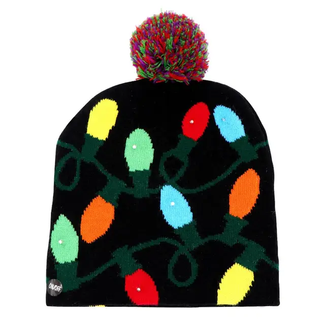 christmas light beanie