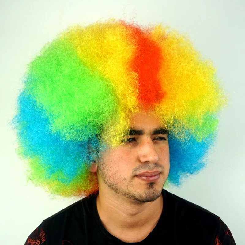 rainbow wig for men