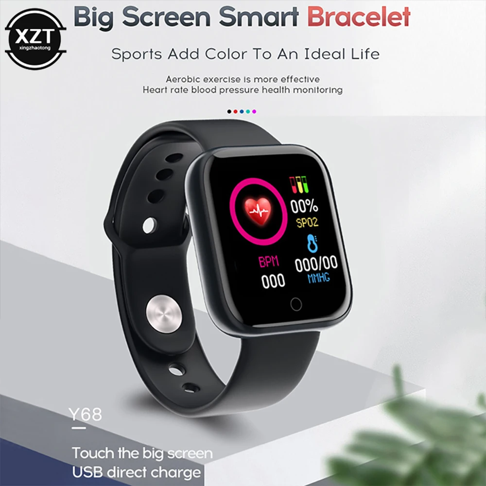 Blood pressure heart rate monitor smart watch sports 2025 bracelet fitness tracker