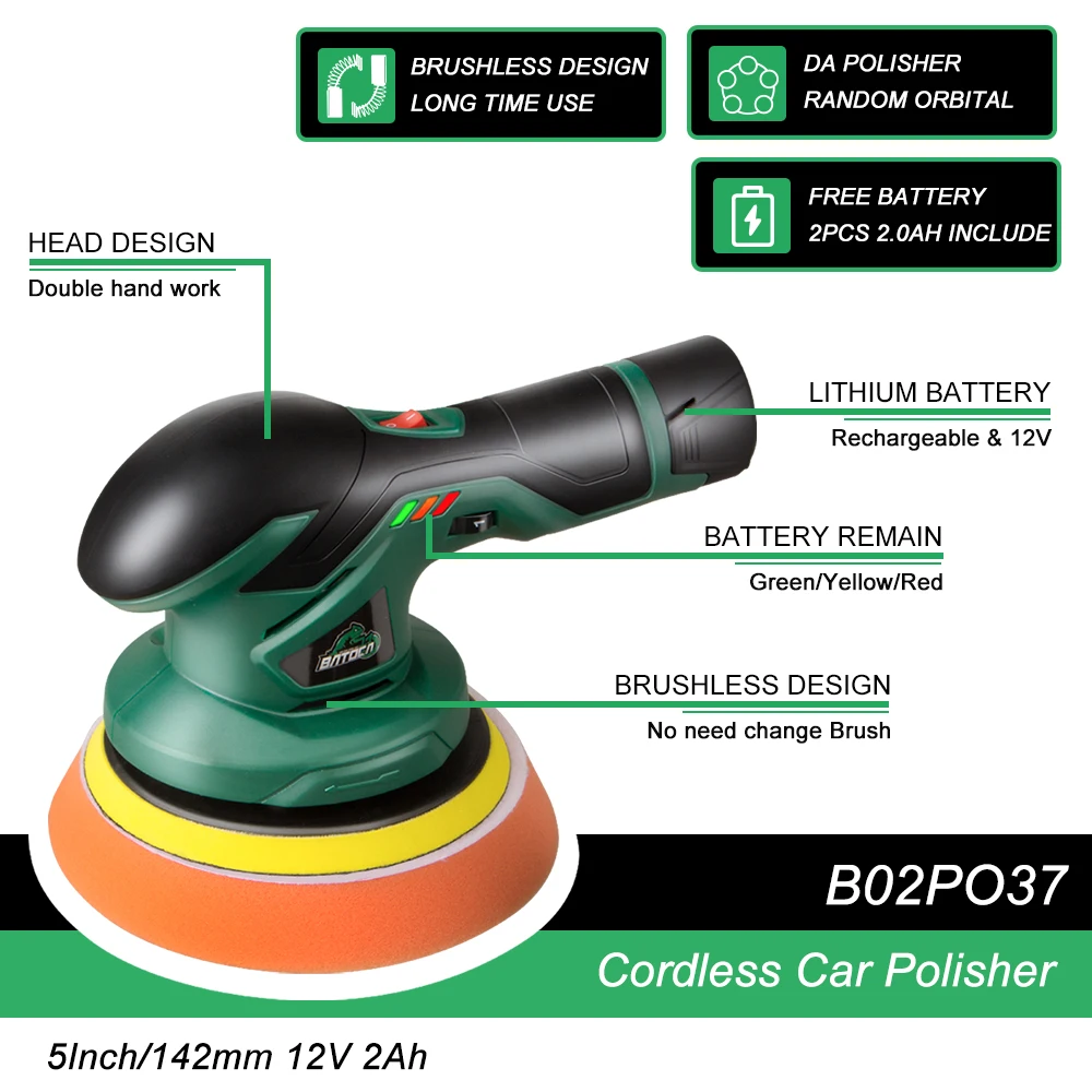 110V/220V Cordless Car Polisher 12V 