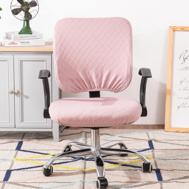 pink desk chair cover