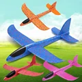 1PC 48CM/35CM Children Hand Throw Flying Glider Planes Toys Kids Foam Aeroplane Model Children Outdoor Fun Toys