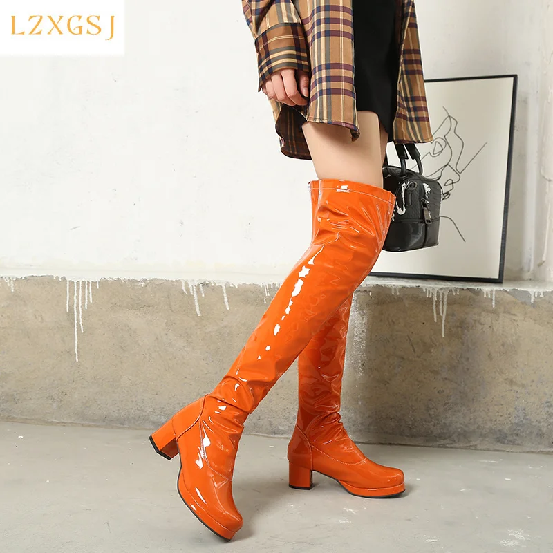 thigh high boots different colors