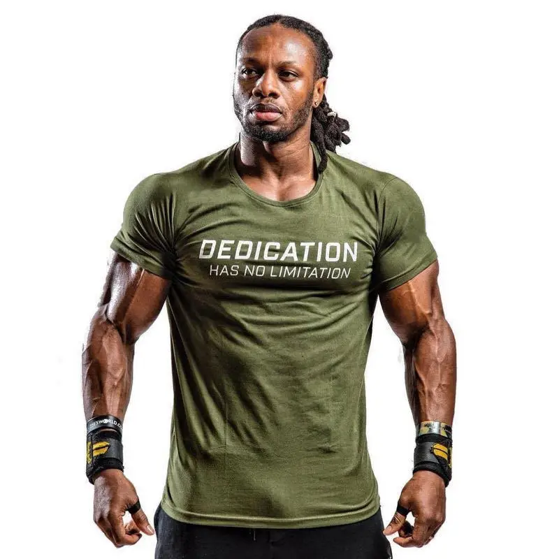 Printed Short Sleeve Shirt Men Workout 3XL