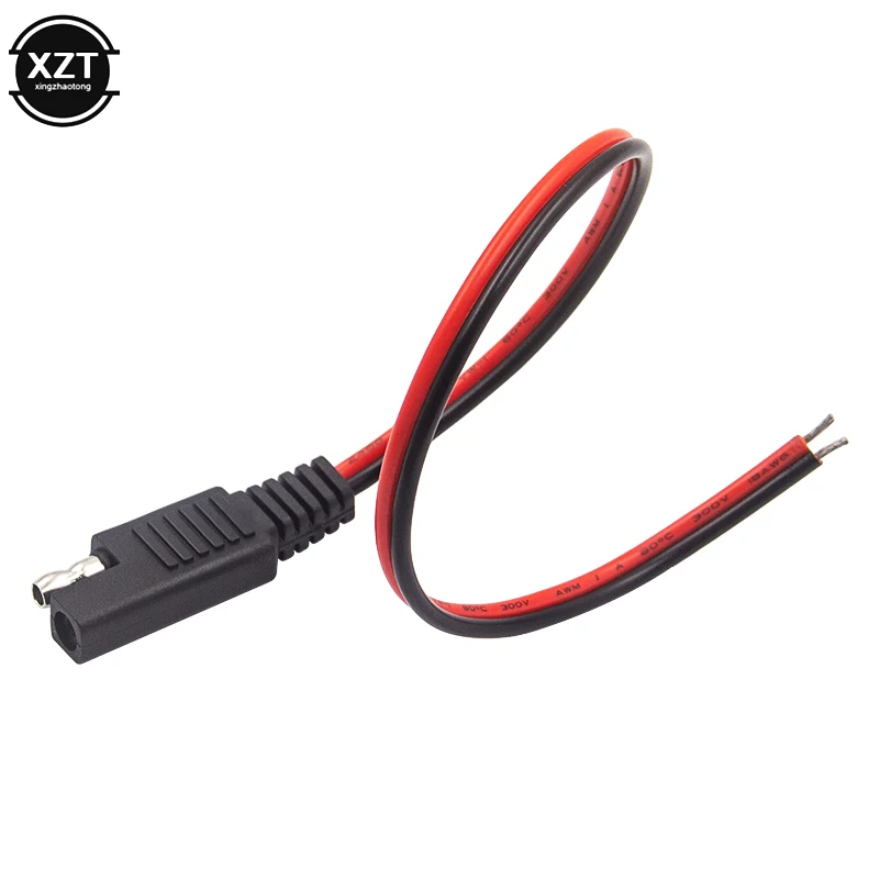1pcs 30CM DIY SAE 10A Power Automotive Extension Cable 18AWG 2 Pin with SAE Connector Cable Quick Disconnect High Quality