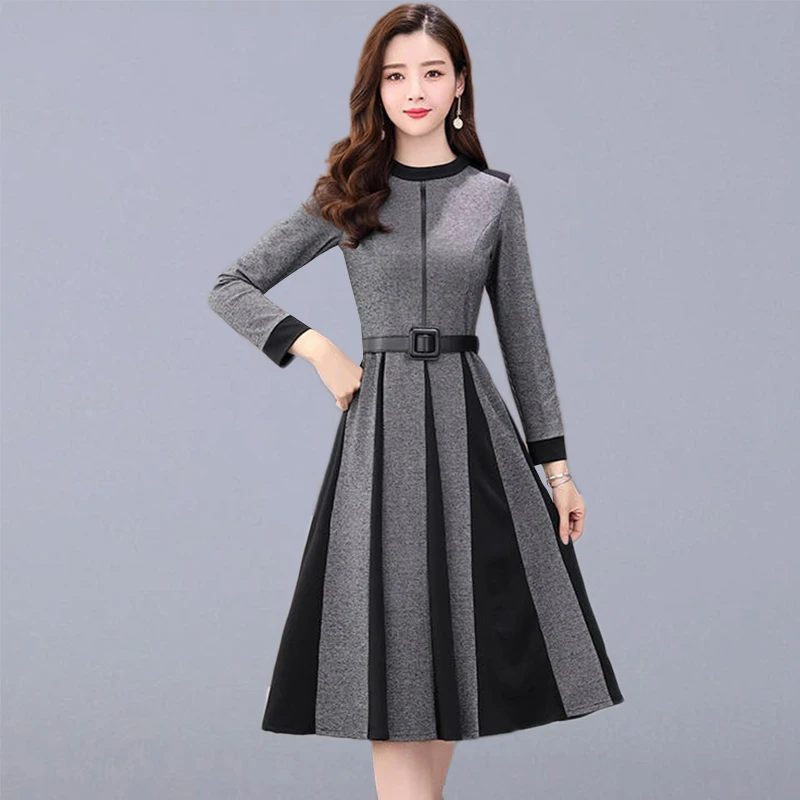 Autumn Casual Long Dress Women 